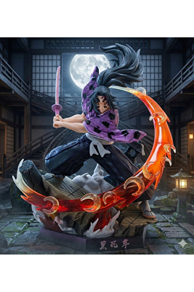 KOLAYEV Demon Slayer Kokushibo Figürü 28 Cm Anime Koleksiyonluk Tsugikuni Figür