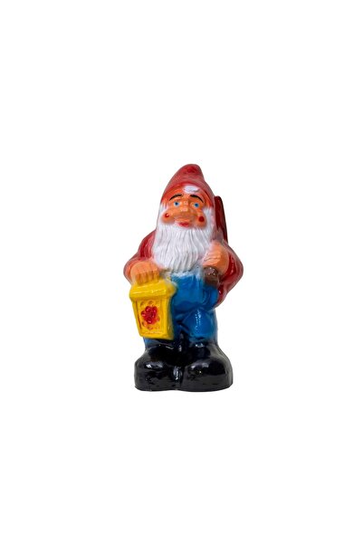 FOXMAG24 Ceramic garden gnome, height 38cm, lantern model