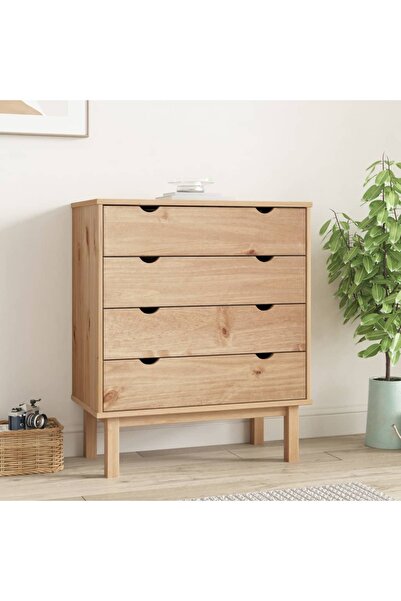 Concept Comodă cu sertar, 76,5x39,5x90 cm, lemn masiv de pin