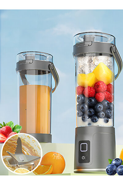 Leon Lifestyle Portable USB rechargeable juicer cup, personal blender with di...