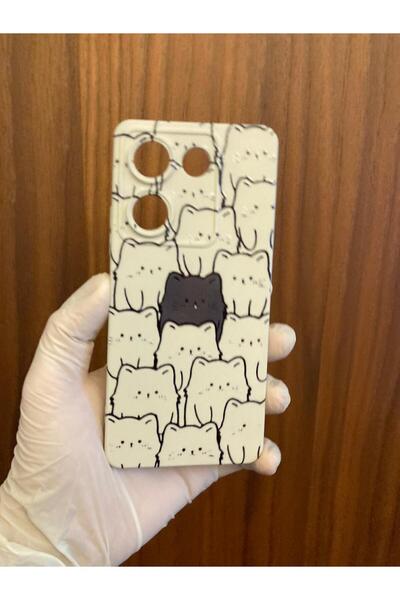 Newon Tecno Camon 20 Pro 4g Kedi Printed Inside K Velvet Silicone Phone Case Cover (Ck7N Compatible)