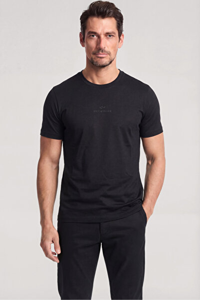 PAUL&SHARK Men's Regular Fit Round Collar Cotton Logo Embroidered Short Sleev...
