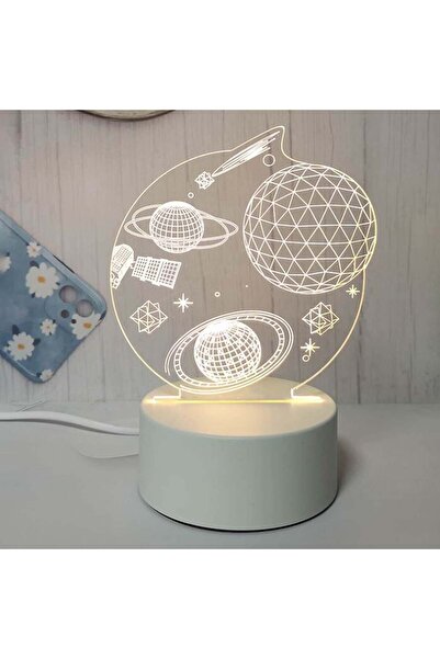 OEM 3D Space Night Light with USB