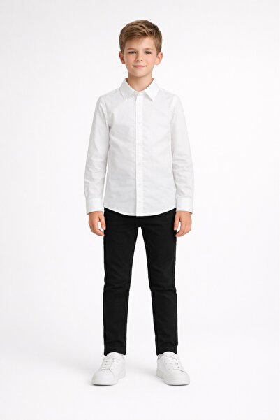 SETTY KOOP Boys Long Sleeve Button Down Shirt, Classic Collared Dress Shirt f...