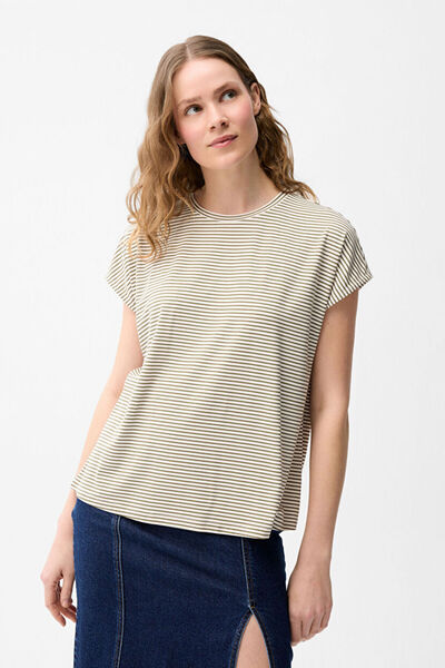 Love My Body Çizgili T-Shirt