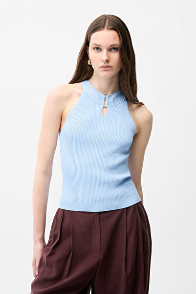 adL Halter Yaka Triko Bluz