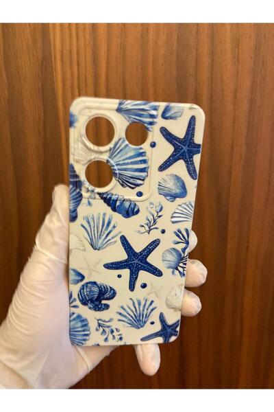 Newon Tecno Camon 20 Pro 4g Deniz Kabuk Printed Inside K Velvet Silicone Phone Case Cover (Ck7N Compatible)