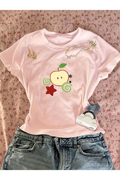 Toum Belt Boy Retro Elma Cropped Blouse