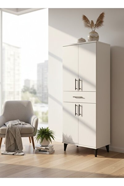 Cozibo Berlin 4 Kapaklı 1 Çekmeceli Çok Amaçlı Dolap