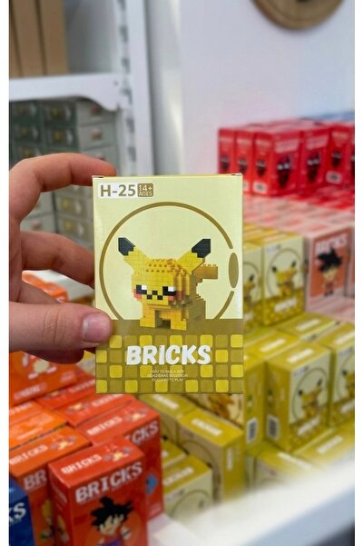 Bricks 3D Pikachu Figürlü Eğitici Brick Puzzle Yapboz (Model: H-25)