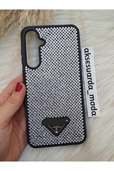 ZB Aksesuarda Moda Samsung Galaxy A35 Compatible Luxury Full Stone Branded Case