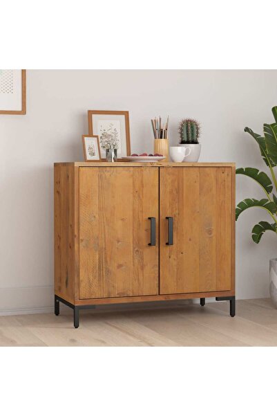 Concept Μπουφές, καφέ, 75x35x70 cm, μασίφ ανακυκλωμένο ξύλο πεύκου