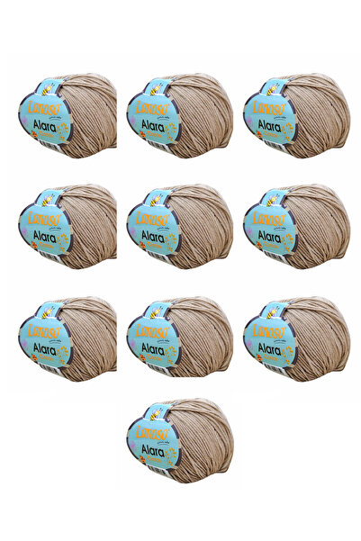 Lanoso Alara Cotton Yarn Pachet de 10 bucăți 50 gr 140 m Bumbac și Acrilic (9...