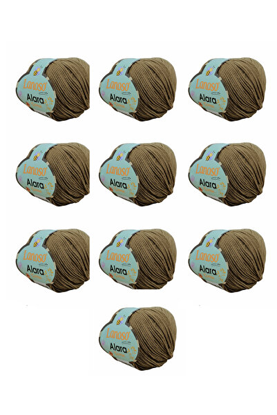 Lanoso Alara Cotton Yarn Pachet de 10 bucăți 50 gr 140 m Bumbac și Acrilic (9...