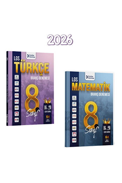 Okyanus Yayınları 2026 Krallar Karması 8. Sınıf LGS Türkçe ve Matematik 16 x ...
