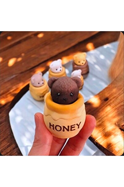 Büyük Bal Küpü Ayıcık Silikon Kalıbı ( 5,5 cm)
