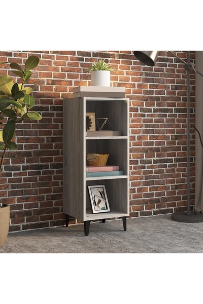 Concept Servantă, gri sonoma, 34,5x32,5x90 cm, lemn compozit