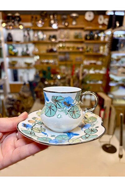 ACAR GLACIA MAVİ TEK KİŞİLİK TÜRK KAHVESİ FİNCANI