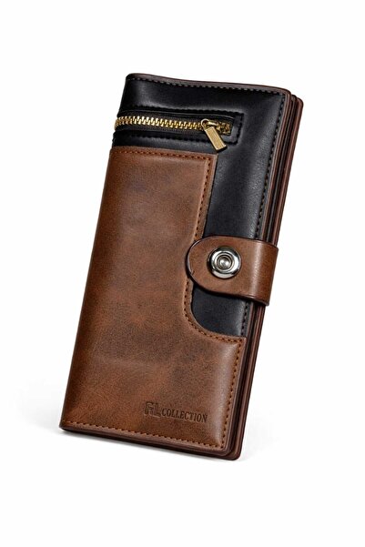 G-Atlantic Premium Long Wallet with Sleek Minimal Design and Multi-Compartmen...