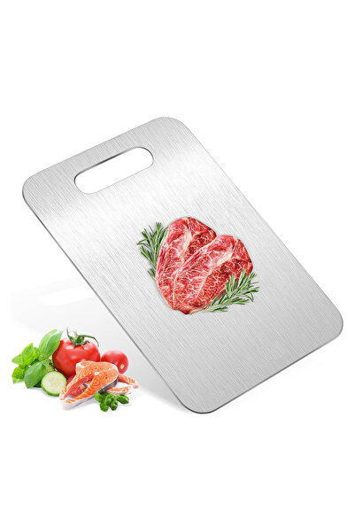 Sumkyle 304 Stainless Steel Cutting Boards for Kitchen- for cutting Meat, Fru...