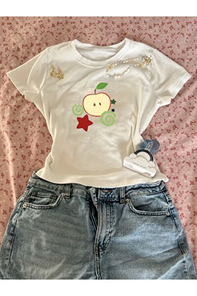 Toum Belt Boy Retro Elma Cropped Blouse