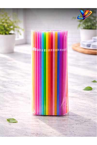 Yapio Plastic Straws with Bellows - 200 Pcs