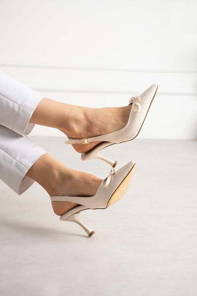 ShoeTek Werisa Women's Heeled Shoes with Back Strap Buckled Stiletto Heel U S...