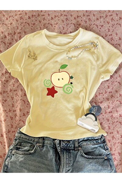 Toum Belt Boy Retro Elma Cropped Blouse