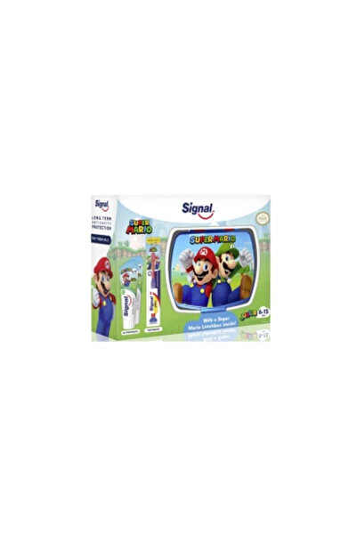 Signal GIFT BOX (LUNCHBOX+TOOTHPASTE75+TOOTHBRUSH) MARIO