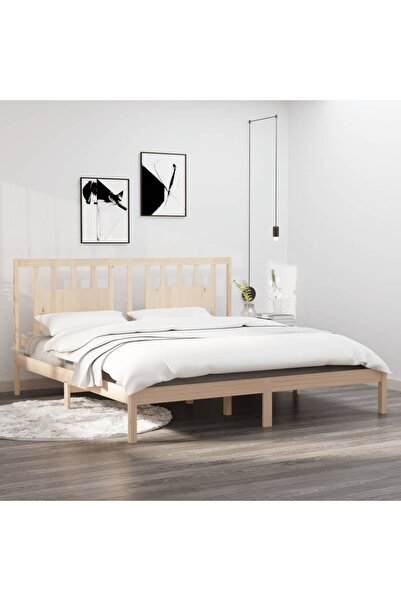 Concept Cadru de pat, 200x200 cm, lemn masiv de pin