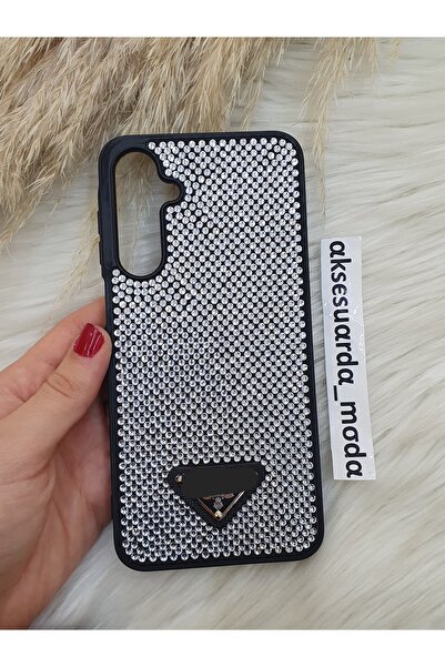 ZB Aksesuarda Moda Samsung Galaxy A16 Compatible Luxury Full Stone Branded Case