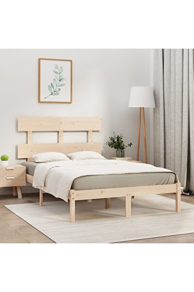 Concept Μικρό σκελετό Διπλό κρεβατιού 4FT, 120x190 cm, μασίφ ξύλο