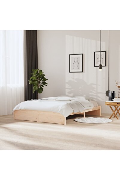 Concept Σκελετός κρεβατιού, 160x200 εκ., μασίφ ξύλο