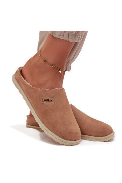 Inblu Papuci de casă pentru femei, încălțăminte CS000045 Camel 37