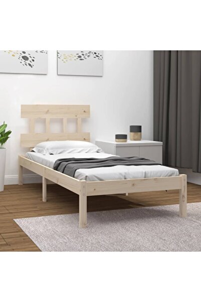 Concept Σκελετός Μονό κρεβατιού 3FT6, 90x190 εκ., μασίφ ξύλο