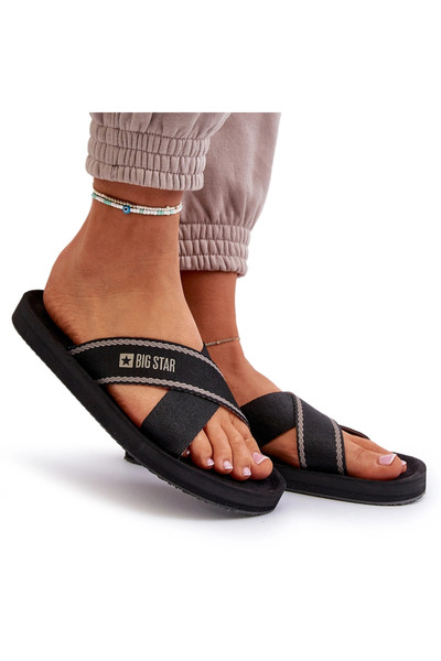 Big Star Shoes Șlapi de damă Big Star NN274A059 Negru 38