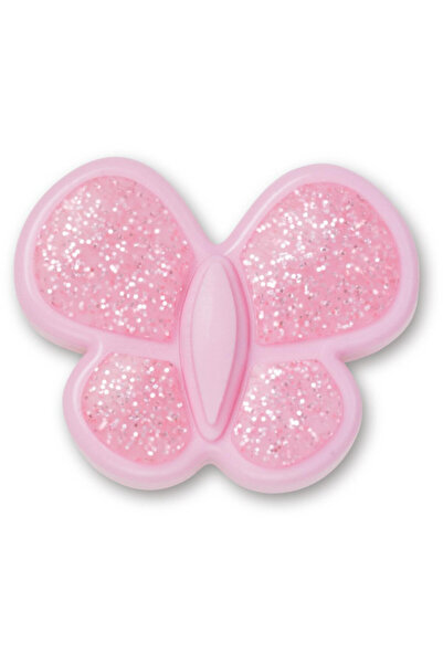 Crocs Jibbitz Tiny Pink Glitter Butterfly
