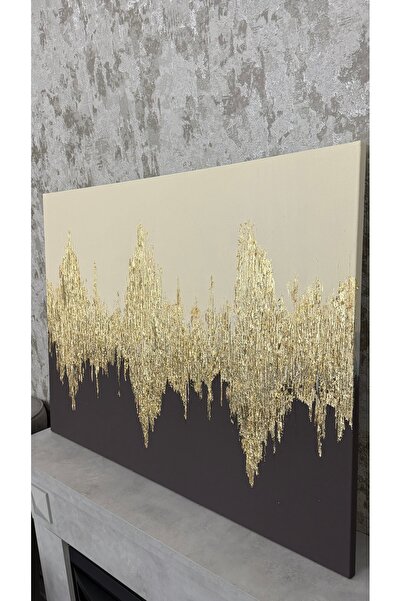 Store BesArt- Rölyef Dokulu Kabartmalı Lüx Tablo krem,kahverengi,gold- baskı ...
