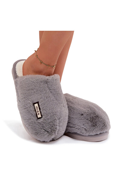BOTO Furry Women's Slippers Gray Belinna 38/39