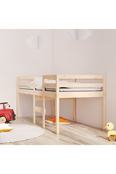 Concept Pat înalt de dormitor, 90x200 cm, lemn masiv de pin