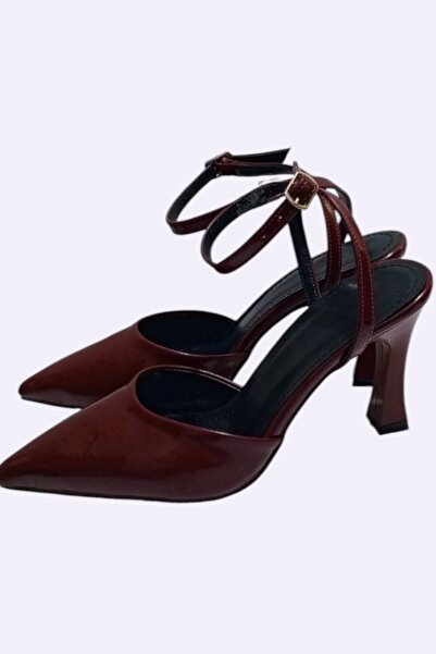 ForYou4 Beige Ankle Strap Heeled Shoes