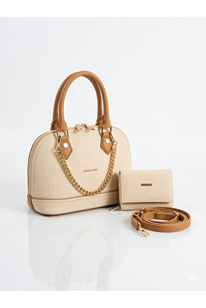 Just Polo Women's Chain Detail Stylish Handbag & Shoulder Bag and Wallet Set ...