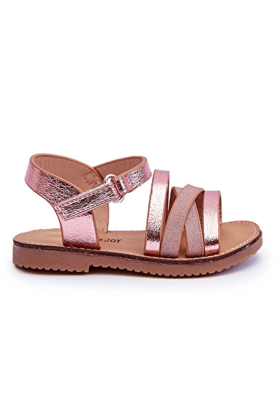 BOTO Sandale pentru copii cu barete roz Isla 36