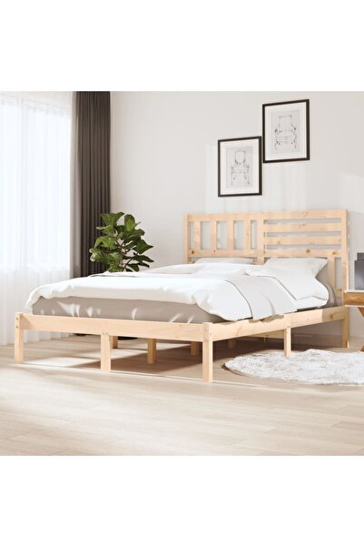 Concept Σκελετός Διπλό κρεβατιού 4FT6, 135x190 εκ., μασίφ ξύλο πεύκου