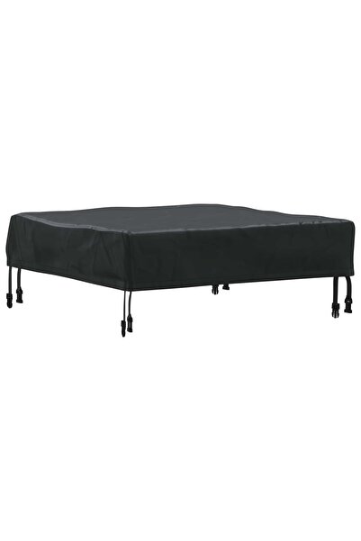 vidaxl Copertă pentru masă Simplu Negru 72 x 72 x 15 cm țesătură