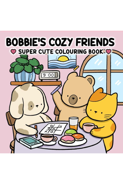Disney Bobbie's Cozy Friends Anti-Stress Coloring Book 100 Illustrated A4 Lam...