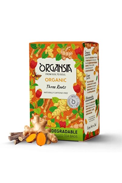 ORGANSIA - Organic Three Roots Tea, 18 Sachets