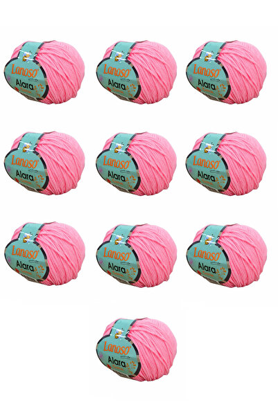 Lanoso Alara Cotton Yarn Pachet de 10 bucăți 50 gr 140 m Bumbac și Acrilic (9...