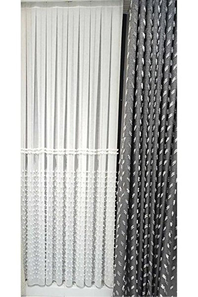 Brillant Трендовий виріб з льону з помпонами на підлозі, щільна складка, не п...