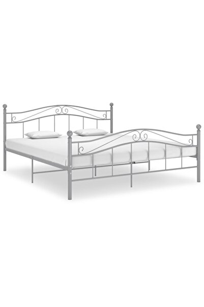 Concept Σκελετός κρεβατιού, γκρι, 200x200 εκ., μεταλλικός